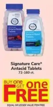 Safeway Signature Care* Antacid Tablets offer