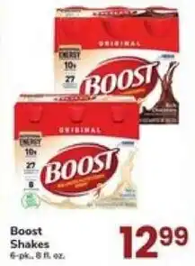 Safeway Boost Shakes offer