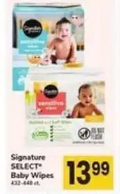Safeway Signature SELECT Baby Wipes offer