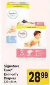 Safeway Signature Care Economy Diapers offer