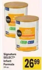 Safeway Signature SELECT Infant Formula offer