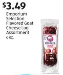 Aldi Emporium Selection Flavored Goat Cheese Log Assortment offer