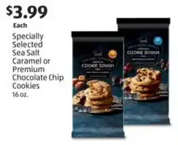 Aldi Specially Selected Sea Salt Caramel or Premium Chocolate Chip Cookies offer