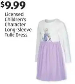 Aldi Licensed Children's Character Long-Sleeve Tulle Dress offer