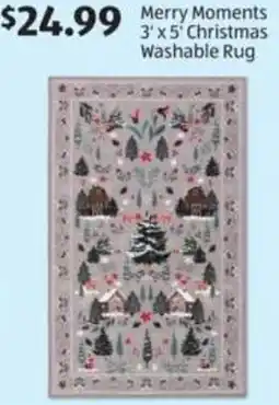 Aldi Merry Moments Washable Rug offer