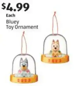 Aldi Bluey Toy Ornament offer