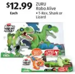 Aldi ZURU Robo Alive • T-Rex, Shark or Lizard offer