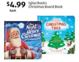 Aldi Igloo Books Christmas Board Book offer