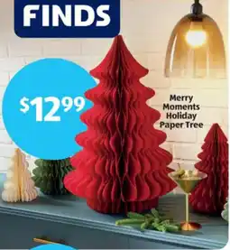 Aldi Merry Moments Holiday Paper Tree offer