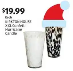 Aldi KIRKTON HOUSE XXL Confetti Hurricane Candle offer