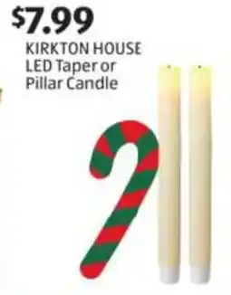 Aldi KIRKTON HOUSE LED Taper or Pillar Candle offer