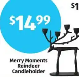 Aldi Merry Moments Reindeer Candleholder offer