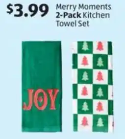 Aldi Merry Moments Kitchen Towel Set offer