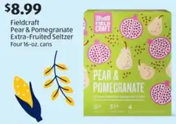 Aldi Fieldcraft Pear & Pomegranate Extra-Fruited Seltzer offer