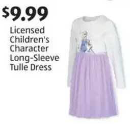 Aldi Licensed Children's Character Long-Sleeve Tulle Dress offer