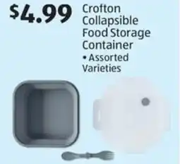 Aldi Crofton Collapsible Food Storage Container offer