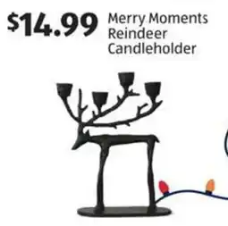 Aldi Merry Moments Reindeer Candleholder offer