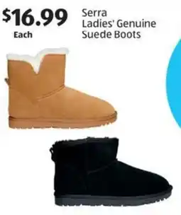 Aldi Serra Ladies' Genuine Suede Boots offer