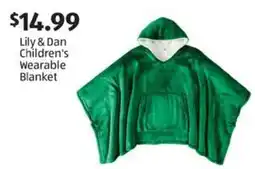 Aldi Lily & Dan Children's Wearable Blanket offer