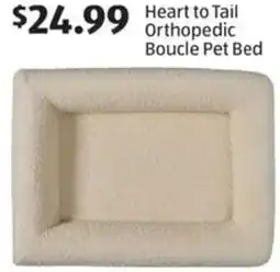 Aldi Heart to Tail Orthopedic Boucle Pet Bed offer
