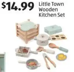 Aldi Little Town Wooden Kitchen Set offer