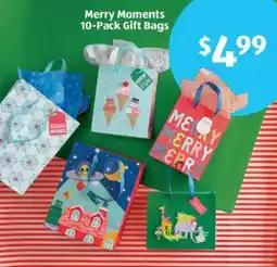 Aldi Merry Moments Gift Bags offer