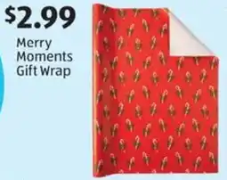 Aldi Merry Moments Gift Wrap offer