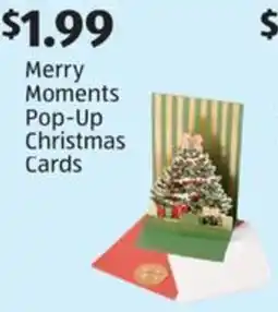 Aldi Merry Moments Pop-Up Christmas Cards offer