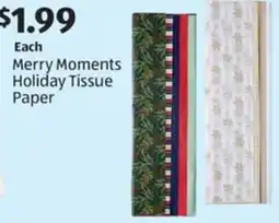 Aldi Holiday Tissue Paper offer