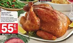 Albertsons Signature SELECT® Whole Turkey offer