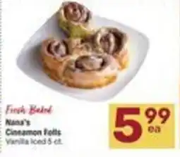 Albertsons Nana's Cinnamon Rolls offer