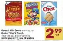 Albertsons General Mills Cereal Cap N Crunch offer