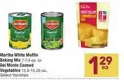 Albertsons Martha White Muffin Del Monte Canned Vegetables offer