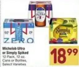 Albertsons Michelob Ultra or Simply Spiked offer