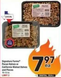 Albertsons Signature Farms Pecan Halves or California Walnut Halves and Pieces offer