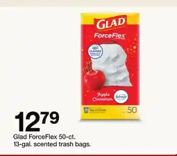 Target Glad ForceFlex 50-ct. 13-gal. scented trash bags offer