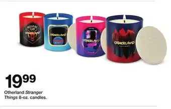 Target Otherland Stranger Things 8-oz. candles offer
