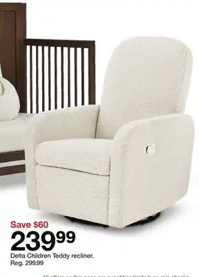 Target Delta Children Teddy recliner offer