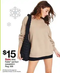 Target Wild Fable perfect sweatshirt offer