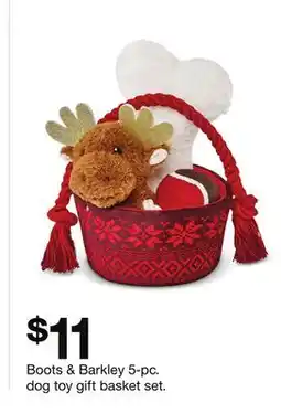 Target Boots & Barkley 5-pc. dog toy gift basket set offer
