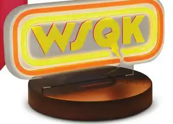Target Stranger Things WSQK radio station neon desk offer