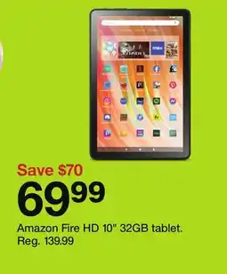Target Amazon Fire HD 10 32GB tablet offer