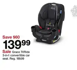 Target Graco TriRide 3-in-1 convertible car seat offer