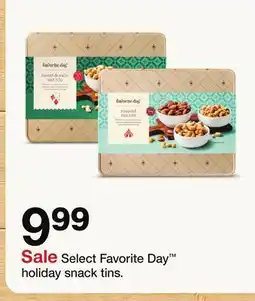 Target Select Favorite Day holiday snack tins offer