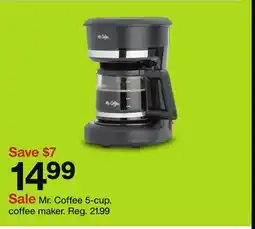 Target Mr. Coffee 5 - cup. coffee maker offer