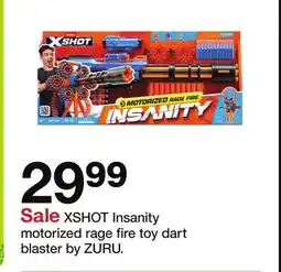 Target XSHOT Insanity motorized rage fire toy dart blaster by ZURU offer
