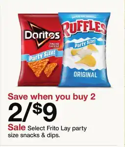 Target Select Frito Lay party size snacks & dips offer