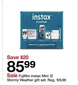 Target Fujifilm instax Mini 12 Stormy Weather gift set offer