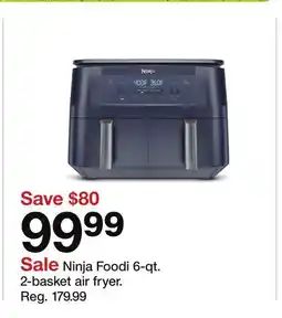 Target Ninja Foodi 6-qt. 2-basket air fryer offer