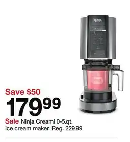 Target Ninja Creami 0-5.qt. ice cream maker offer